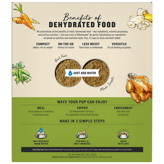 The Honest Kitchen- Whole Made Whole Grain Chicken Recipe