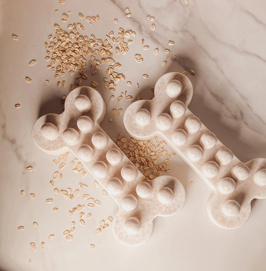 Soap - Honey and Colloidal Oats Bar Soap For Dogs with Massagers