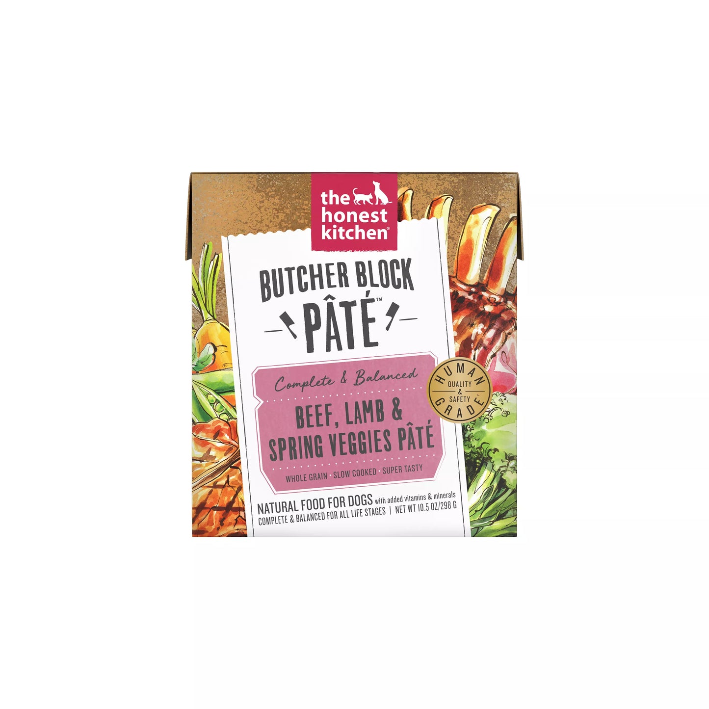 The Honest Kitchen - Butcher Block Beef, Lamb, And Spring Veggies Pâté