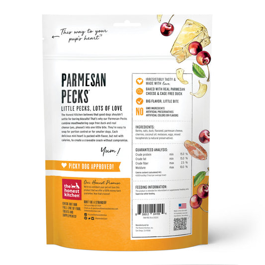 The Honest Kitchen Parmesan Pecks - Duck, Parmesan & Cherry Recipe 8 oz Pouch