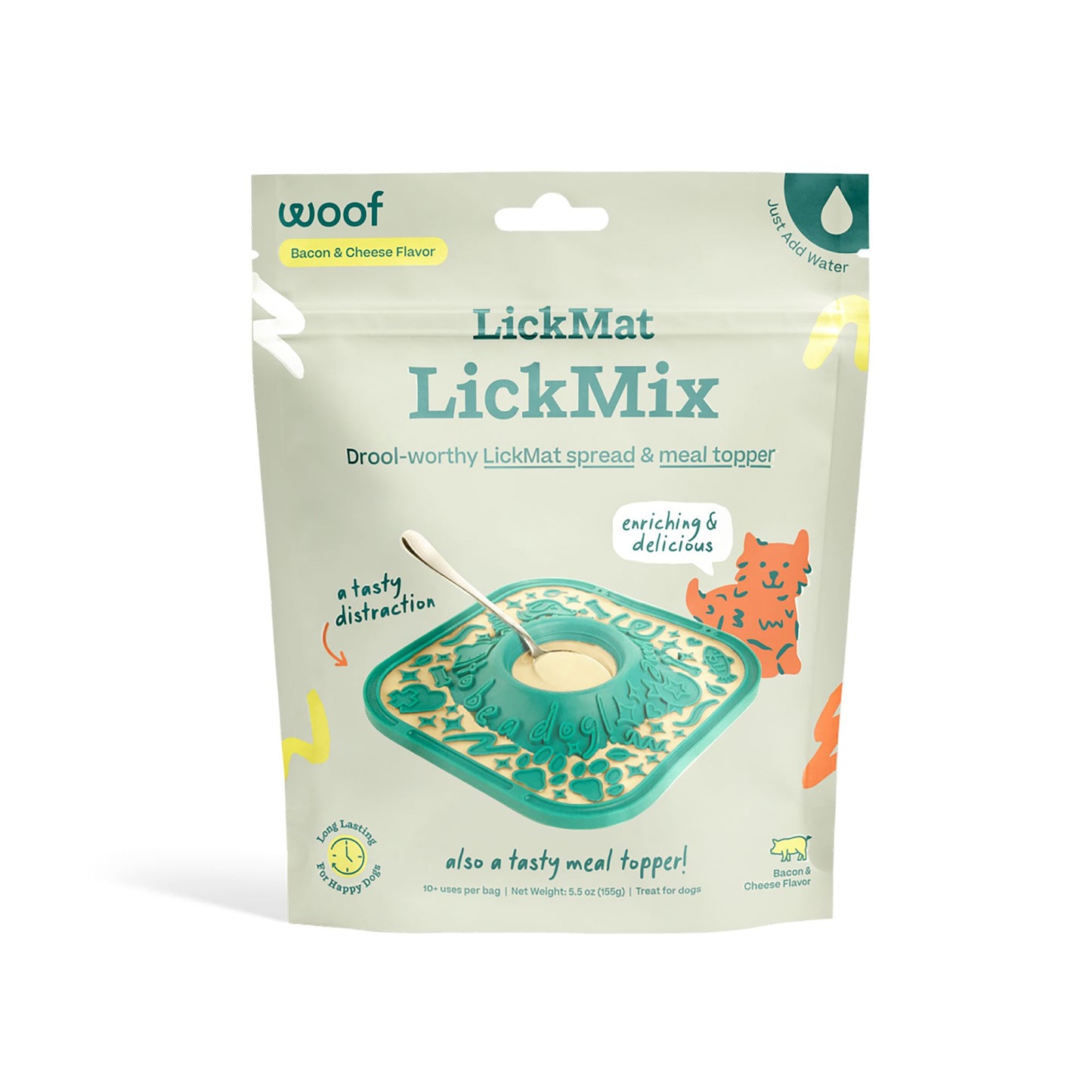 Woof - LickMat Lick Mix Bacon & Cheese