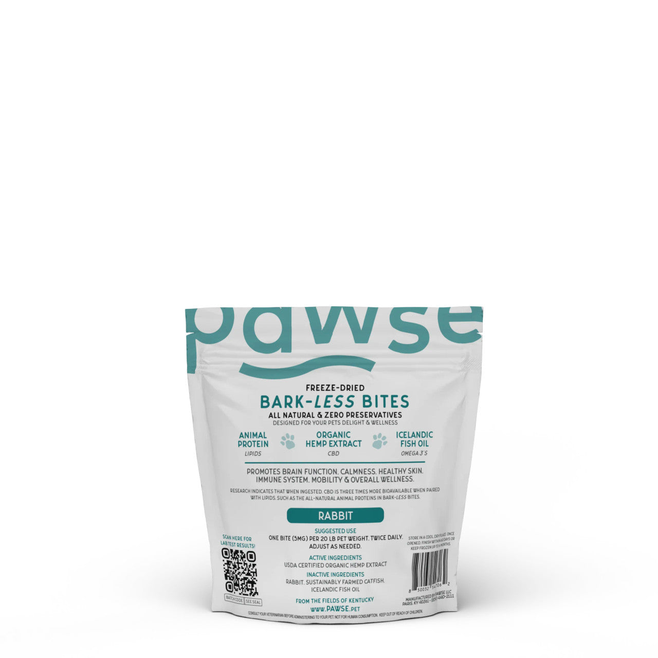 Pawse - Barkless Bites Rabbit 1oz