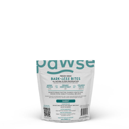 Pawse - Barkless Bites Rabbit 1oz