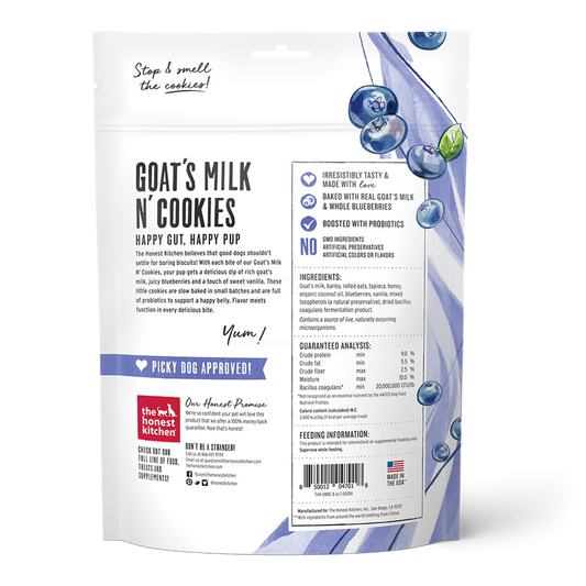 The Honest Kitchen Goat's Milk N' Cookies Blueberries and Vanila