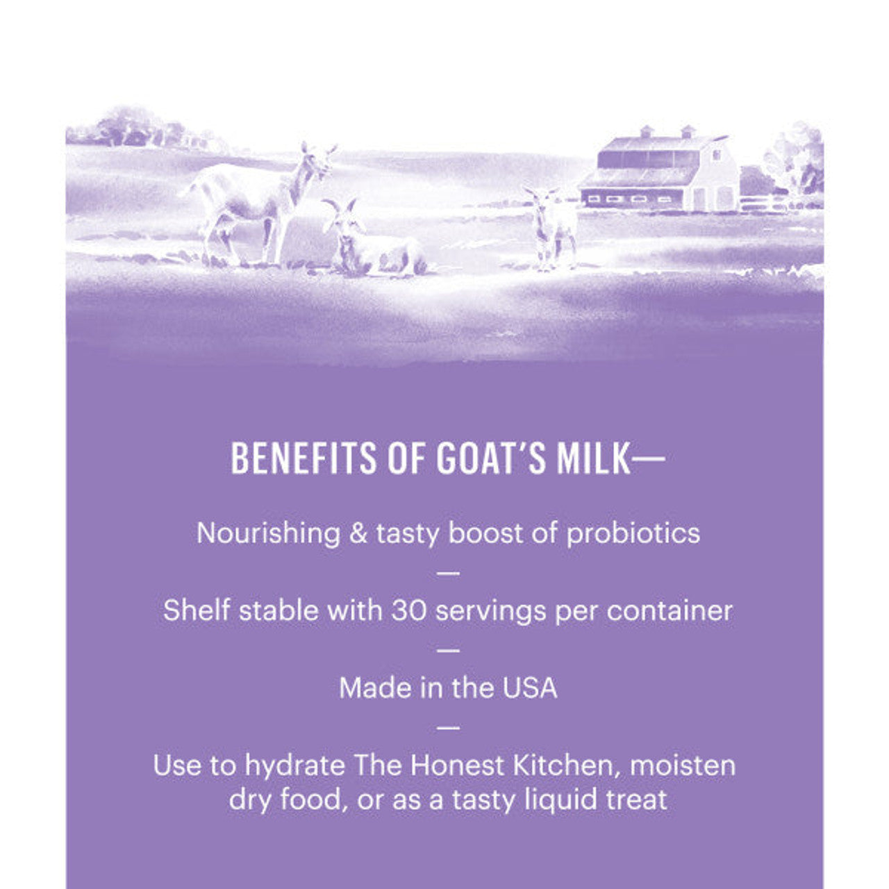 The Honest Kitchen Daily Boosters: Instant Goat's Milk with Probiotics 5.2 oz Canister