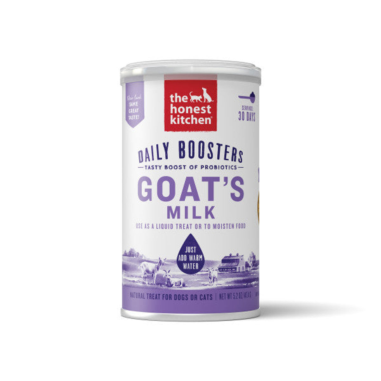 The Honest Kitchen Daily Boosters: Instant Goat's Milk with Probiotics 5.2 oz Canister