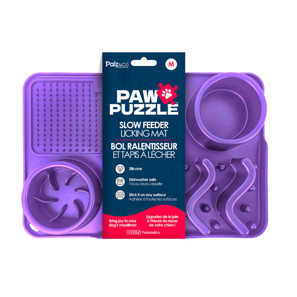 Paw Puzzle - (Medium)Slow Feeder Licking & Snuffle Mat
