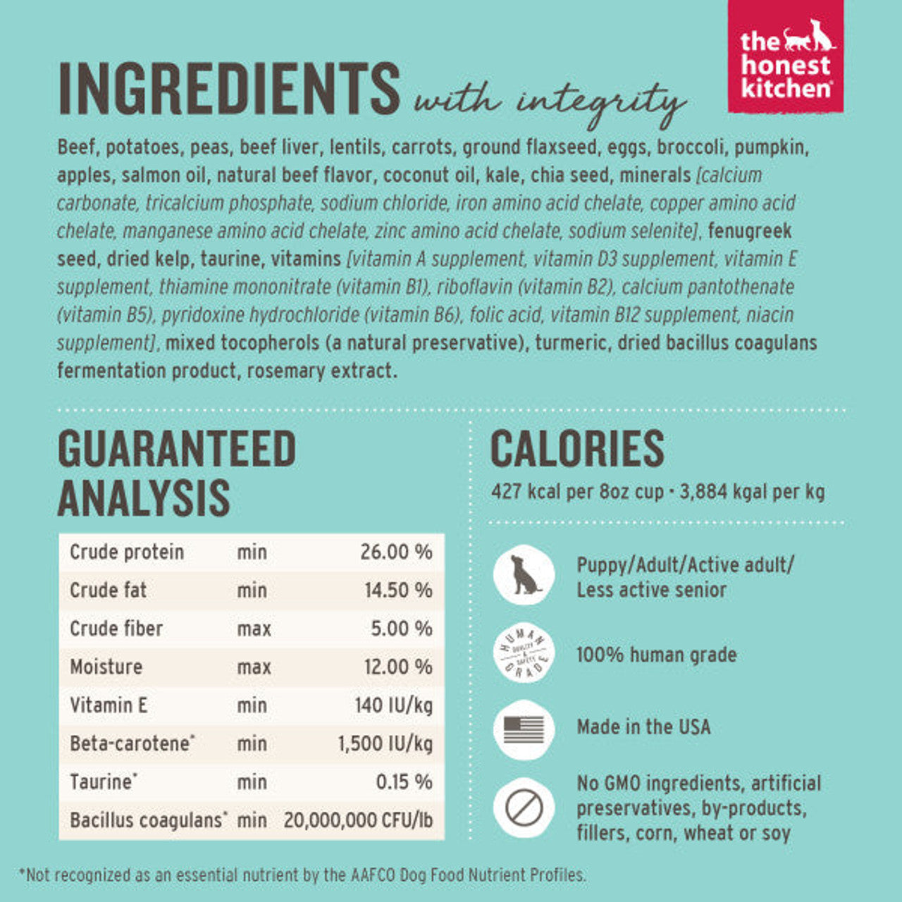The Honest Kitchen Grain Free Beef Recipe