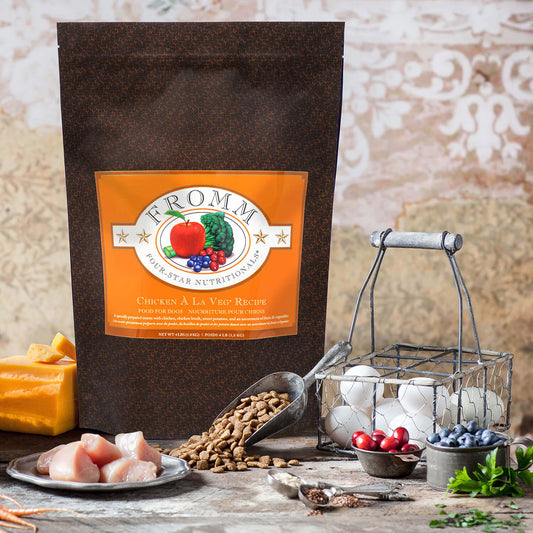 Fromm Four Star Chicken A La Veg Grain Inclusive Recipe Dry Dog Food 12lb