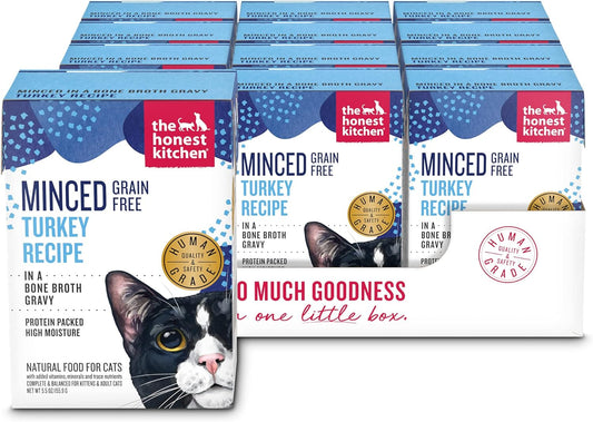 The Honest Kitchen Minced Turkey, Chicken & Duck in Bone Broth Gravy Wet Cat Food