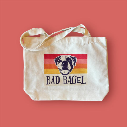 Bad Bagel Tote Bag (Canvas)