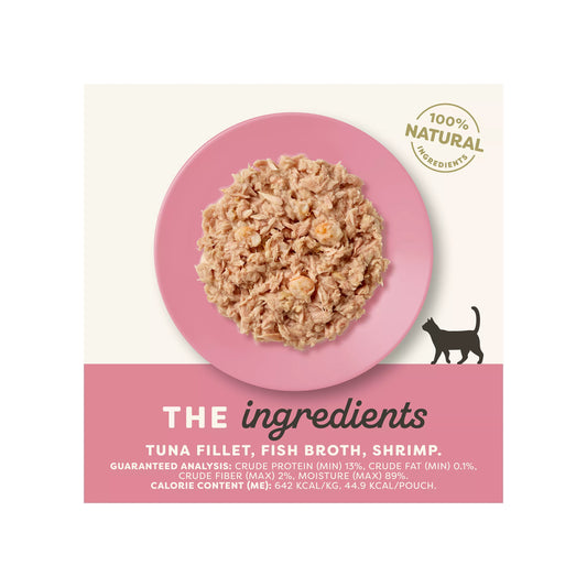 APPLAWS CAT TUNA SHRIMP POUCH 2.47OZ