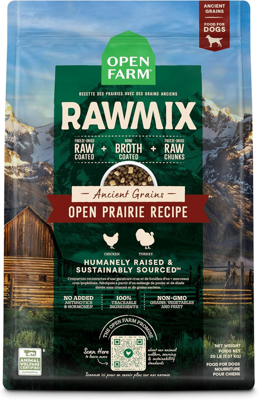 OPEN FARM DOG RAWMIX ANCIENT PRAIRIE 20LB