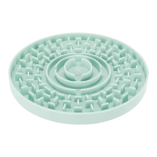 Mint green maze puzzle and slow feeder for dogs.