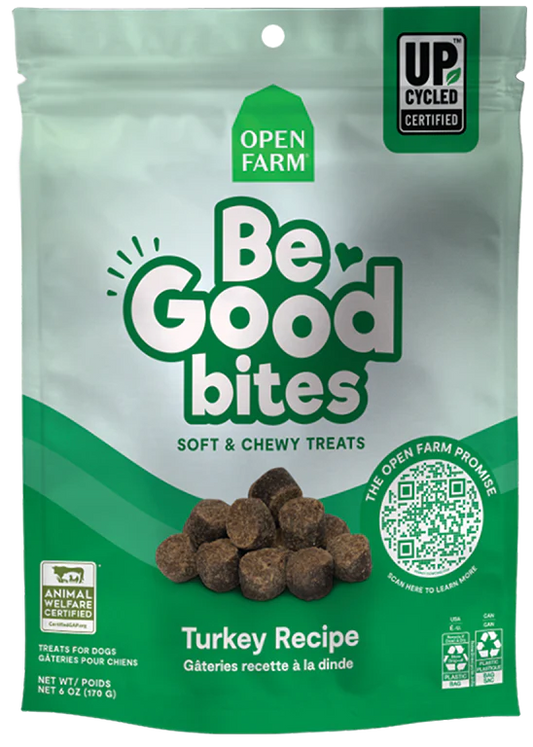 OPEN FARM DOG BE GOOD BITES TURKEY 6OZ