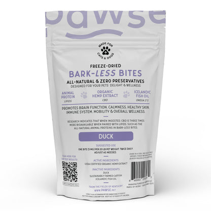 Pawse - Barkless Bites Duck 3.6oz