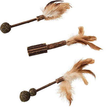 ETHICAL/SPOT Silver Vine Teaser Wand Cat Toy