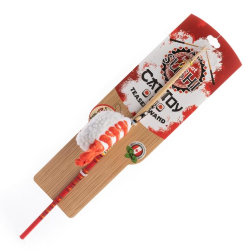 fabcat - Sushi Cat Toy Teaser Wand