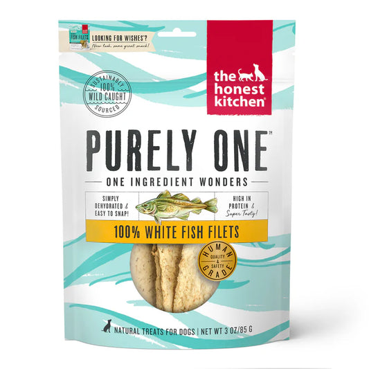 The Honest Kitchen 100% White Fish Filets Dog Treats, 3 oz.