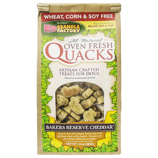 K9 Granola Factory Quacks - Bakers Reserve Cheddar 10oz