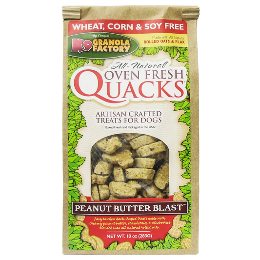 K9 Granola Factory Quacks - Peanut Butter Blast 10oz