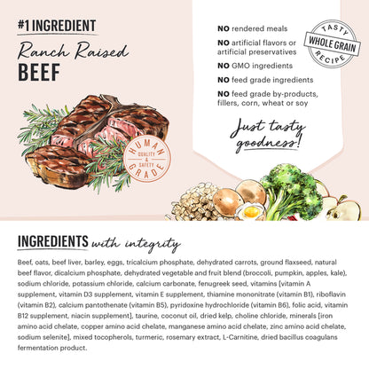 The Honest Kitchen - Whole Grain Beef & Oats Recipe