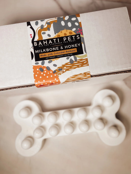 Soap - Honey and Colloidal Oats Bar Soap For Dogs with Massagers