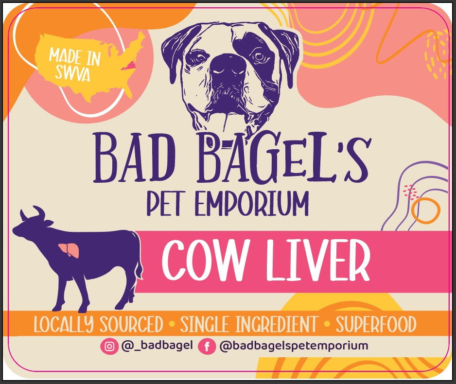 Air Dried  Cow Liver Dog Treats 1.5oz