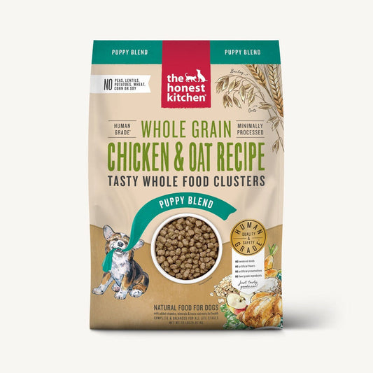 The Honest Kitchen Food Clusters Whole Grain Chicken & Oat Recipe Puppy Blend Dog Food, 4-lb bag