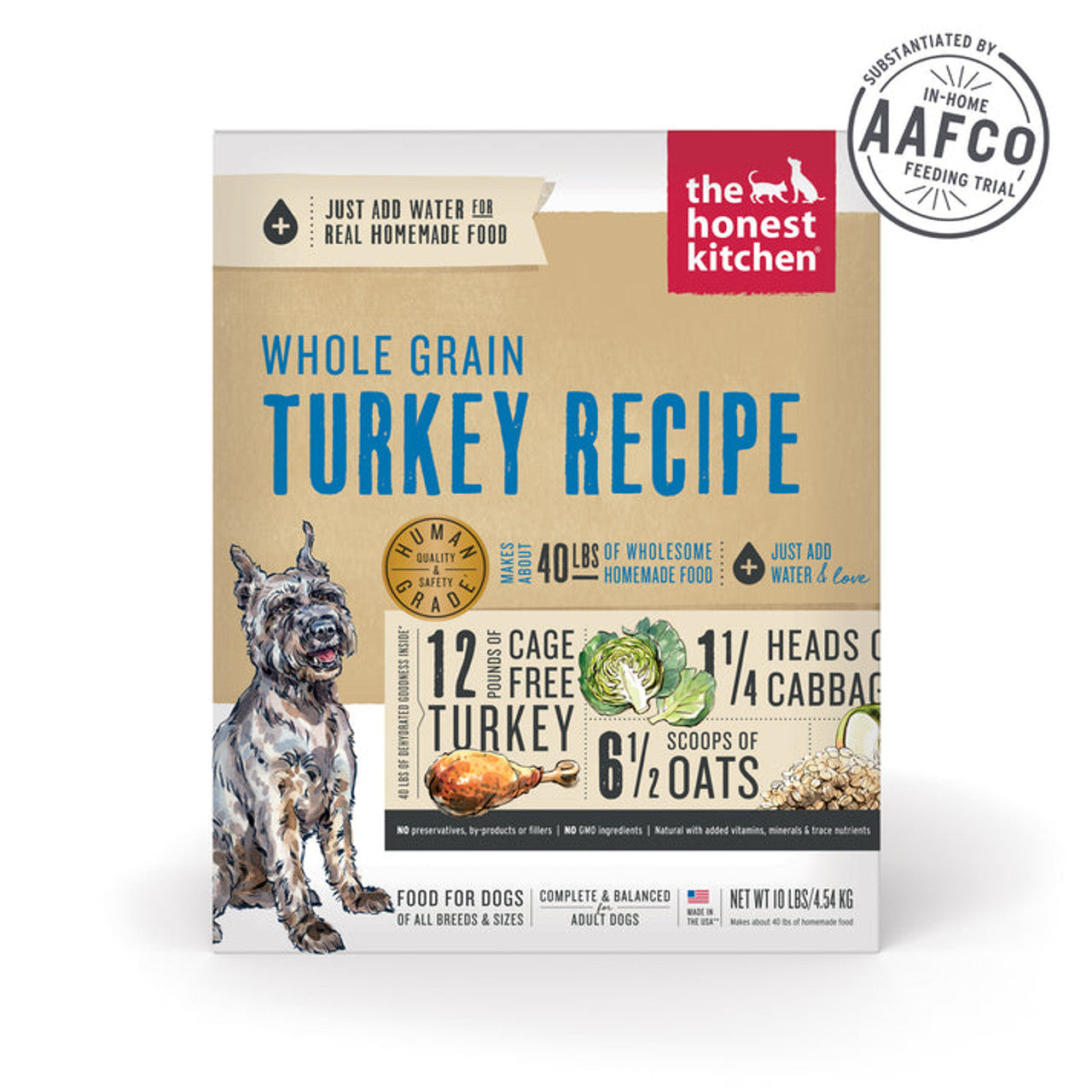 The Honest Kitchen Turkey Recipe Dehydrated DOG Food 10 lb Box