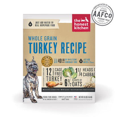 The Honest Kitchen Turkey Recipe Dehydrated DOG Food 10 lb Box