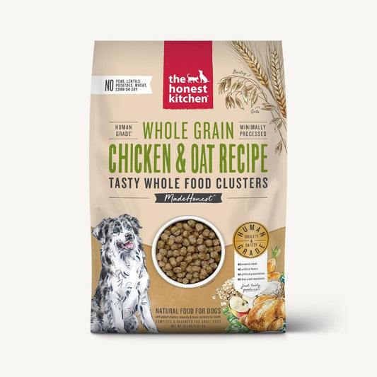The Honest Kitchen Food Clusters Whole Grain Chicken & Oat Recipe Dog Food, 5-lb bag