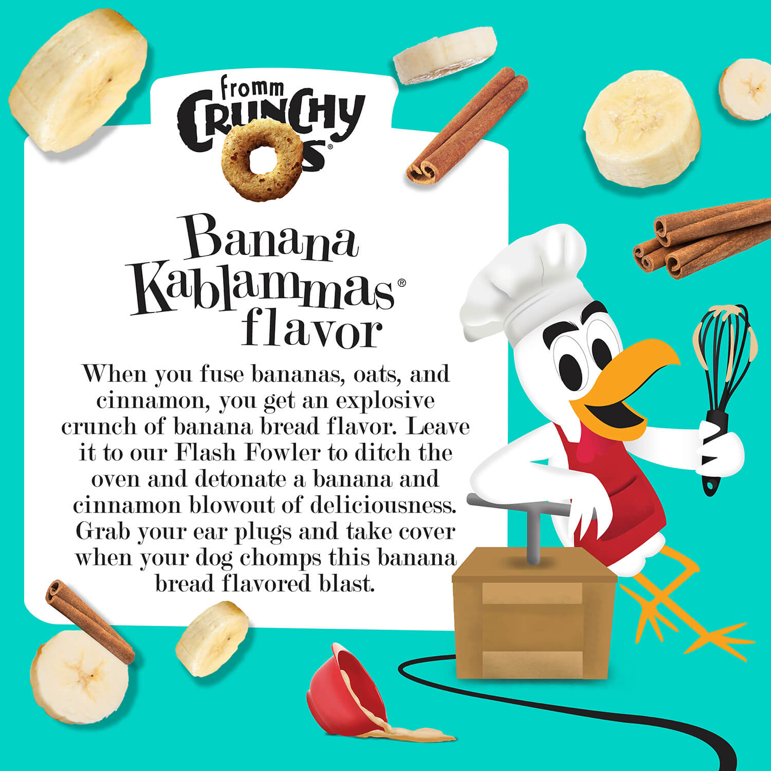 Advertisement for Crunchy Donuts Banana Kablammas flavor in Damascus Virginia