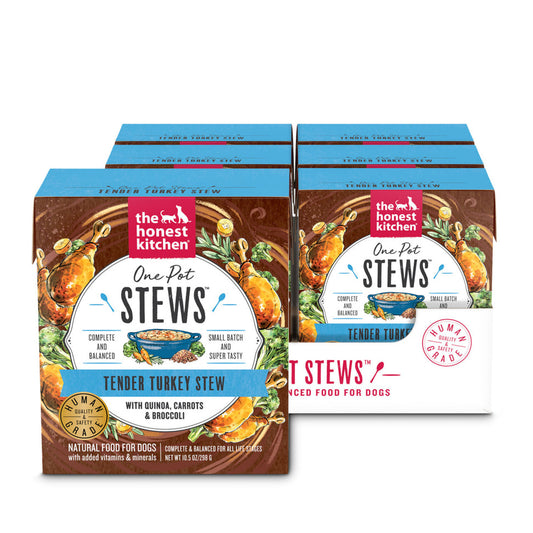 The Honest Kitchen One Pot Stew Tender Turkey Stew with Quinoa, Carrots & Broccoli DOG Food 10.5 oz Carton